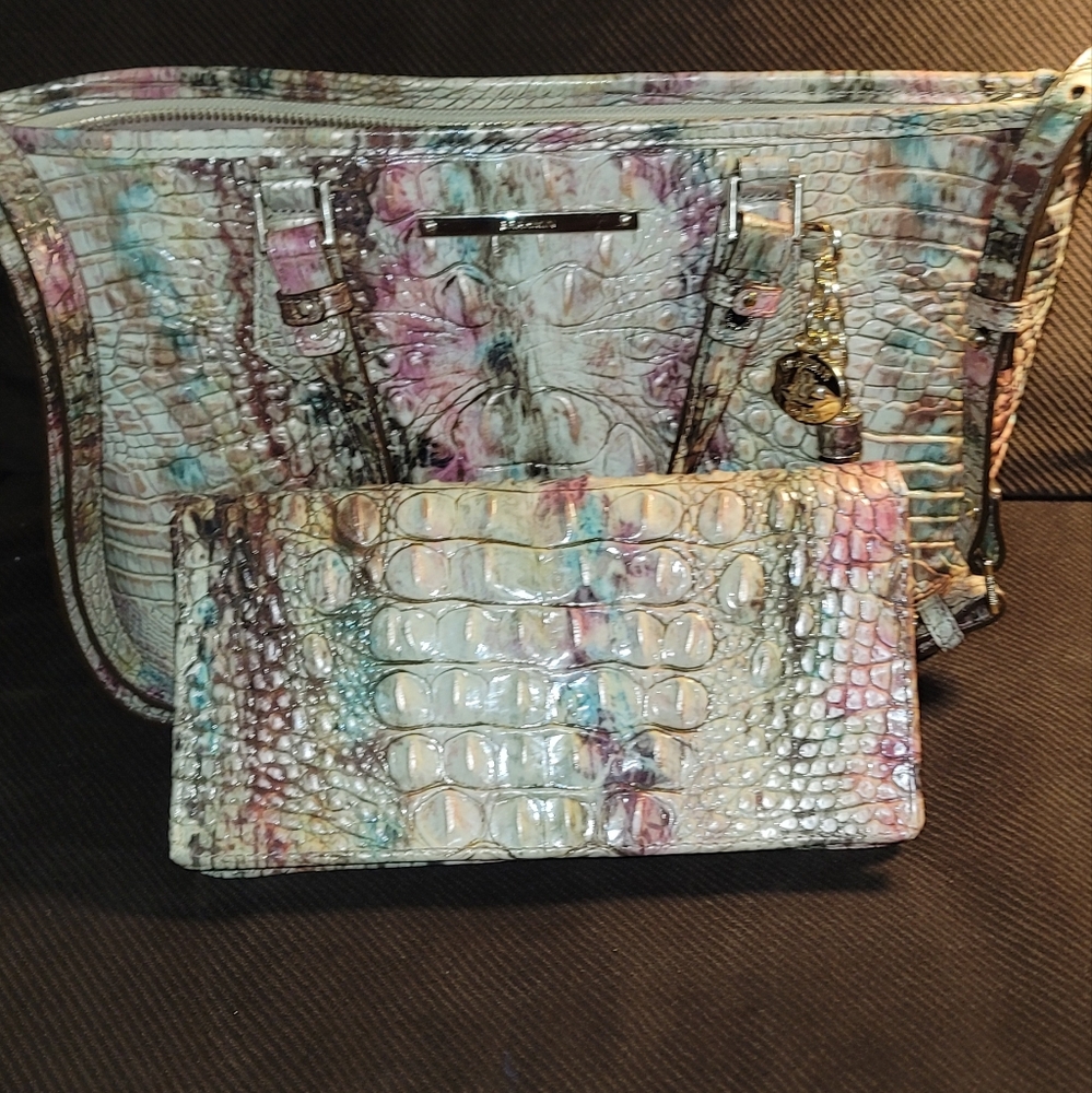 ‼️SOLD‼️Brahmin Amethyst Mini Asher with Annemarie Wallet